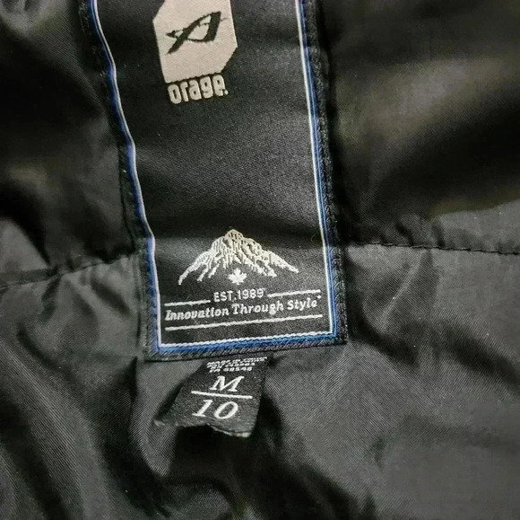 Orage Kids Snow Jacket Size Medium 10 Multi colored stripes. - Picture 7 of 9